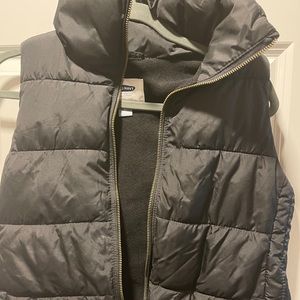 Ladies Black Puff Vest